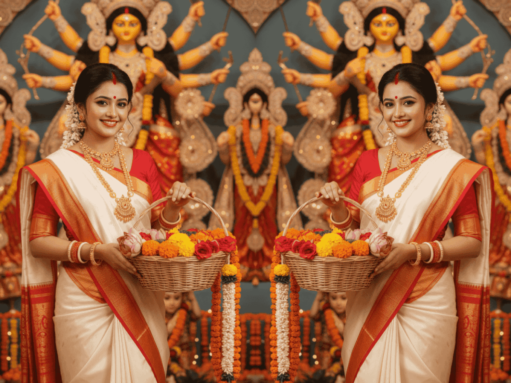 Gemini AI Creates Realistic Images of Women in Durga Puja